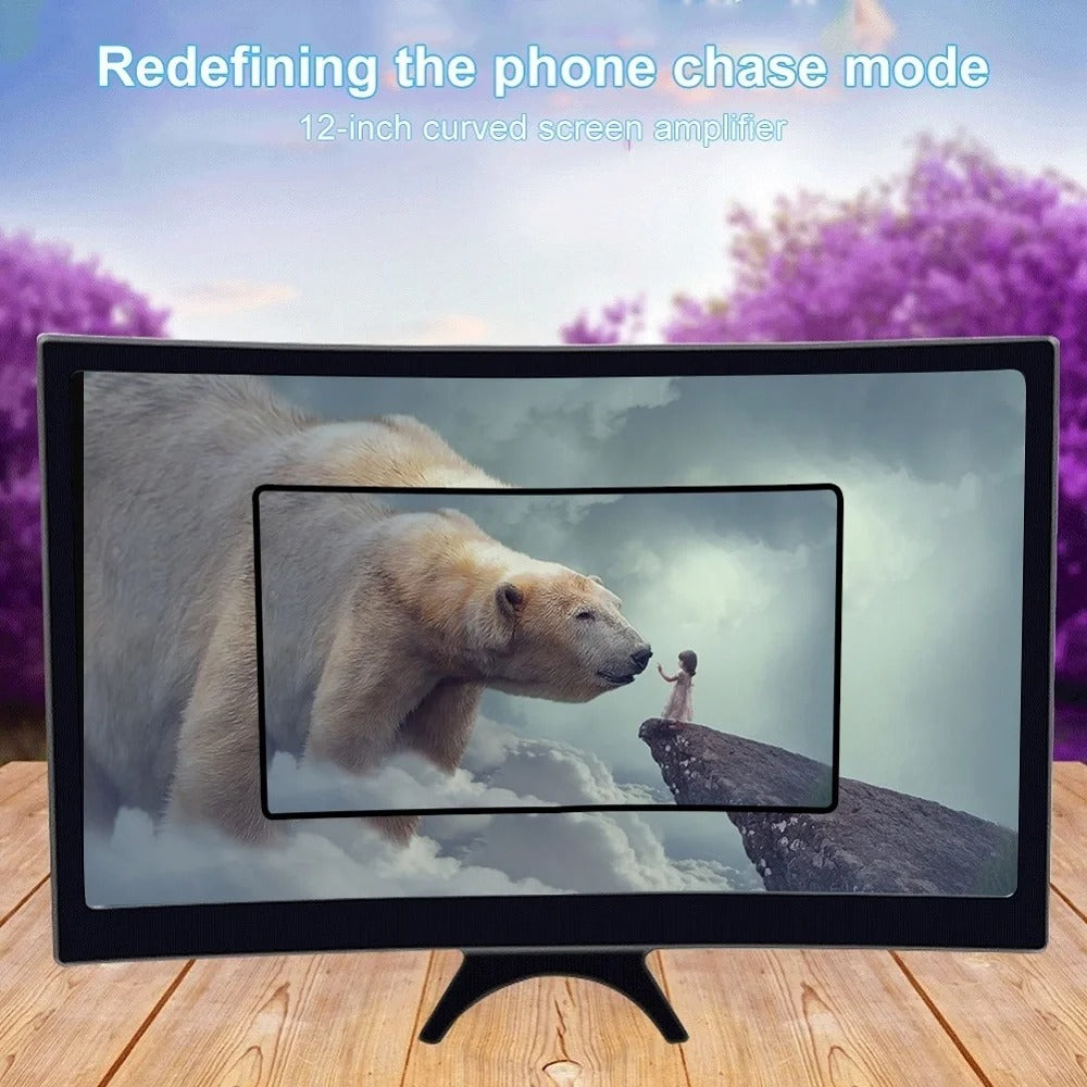 12-Inch Mobile Screen Magnifier – HD Phone Display Amplifier for Movies & Gaming