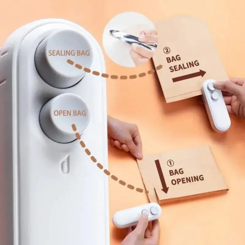 Portable Rechargeable Mini Sealer For Plastic Bags