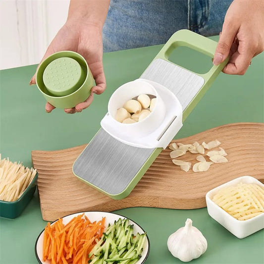 5in1 Vegetable Cutter  Multifunctional Stainless Steel Vegetable Cutter & Slicer  Kitchen Tool
