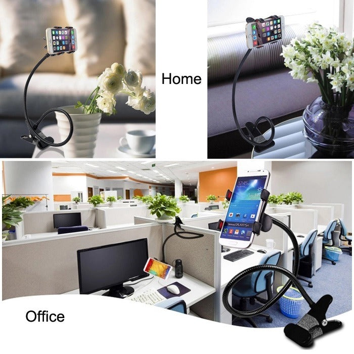 High Quality Mobile Phone Stand  360° Rotating Flexible Holder  Powerful Grip Bedside Lazy Snake Stand