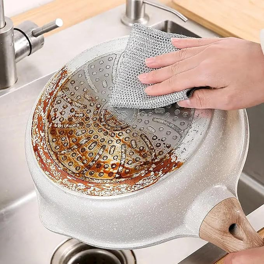 Royal Double Layer Dishwashing Wire Cleaning Cloth [25 x 25 inches]