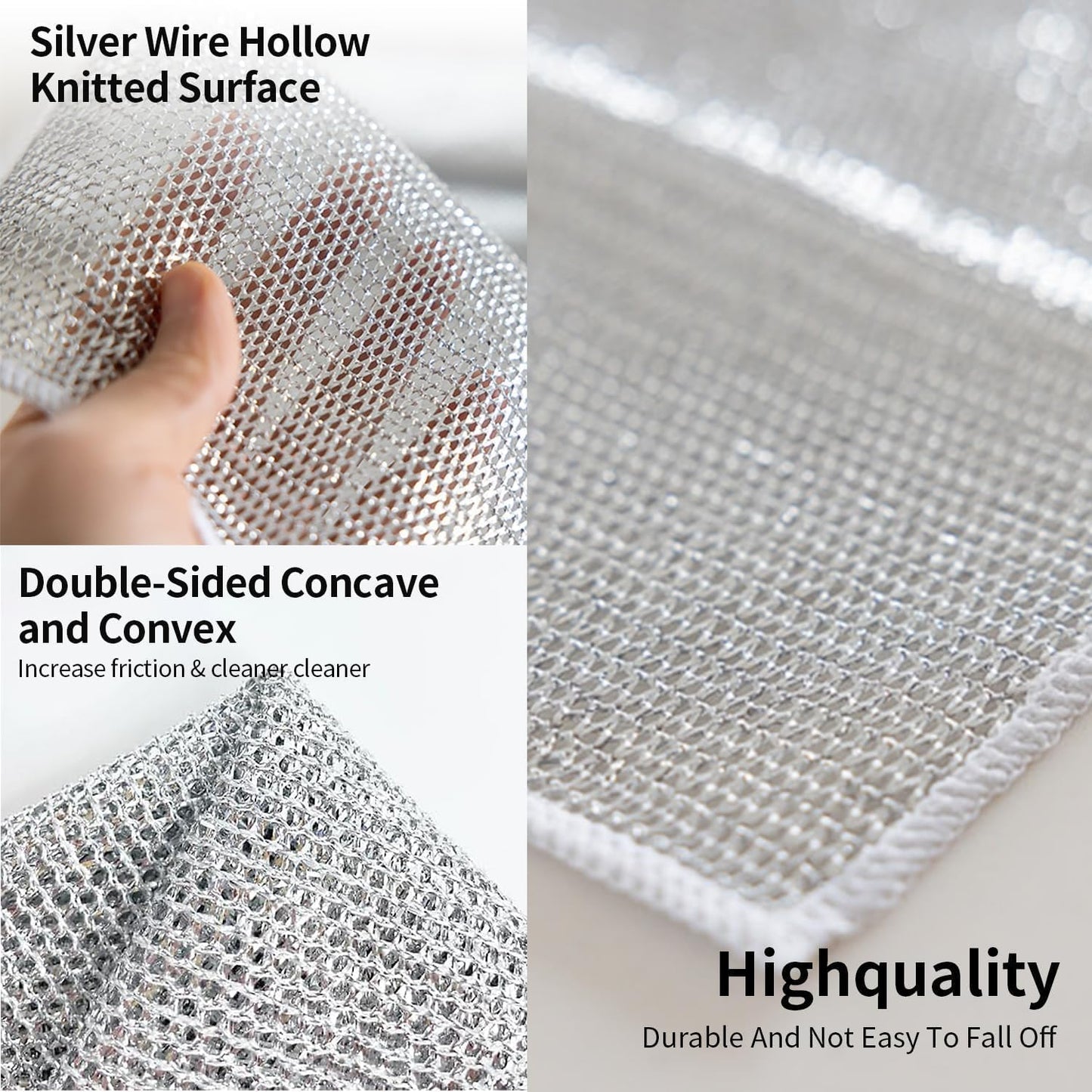 Royal Double Layer Dishwashing Wire Cleaning Cloth [25 x 25 inches]