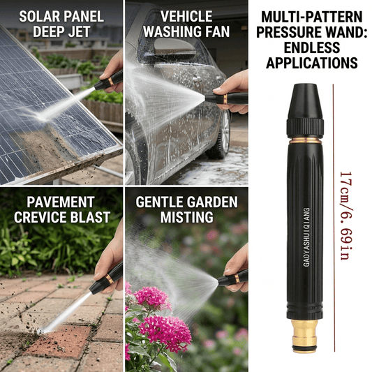 High Pressure Adjustable Nozzle Water Spray Gun  Versatile Tool For Garden & Cleaning | Metal Body
